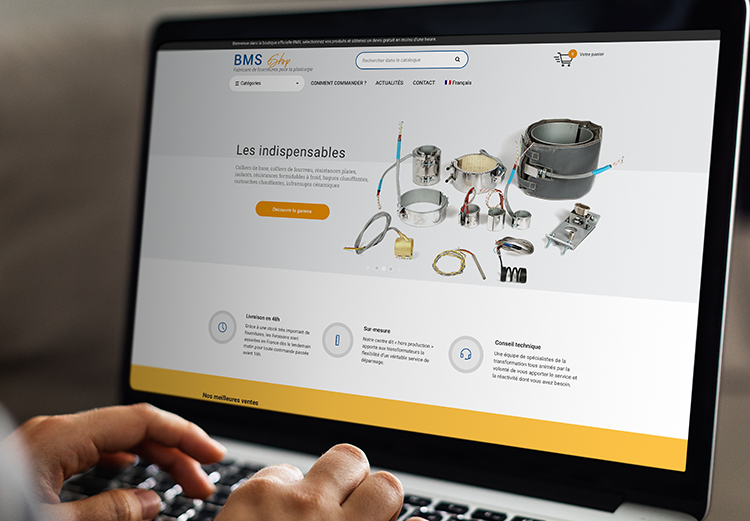 Lancement BMS eshop - Boutique en ligne BMS France